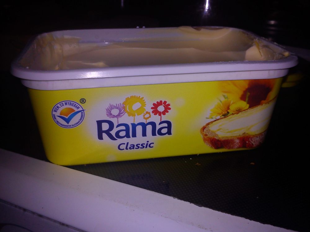 Some kind of non domestic vegetable fat based spread. Mmmmm.