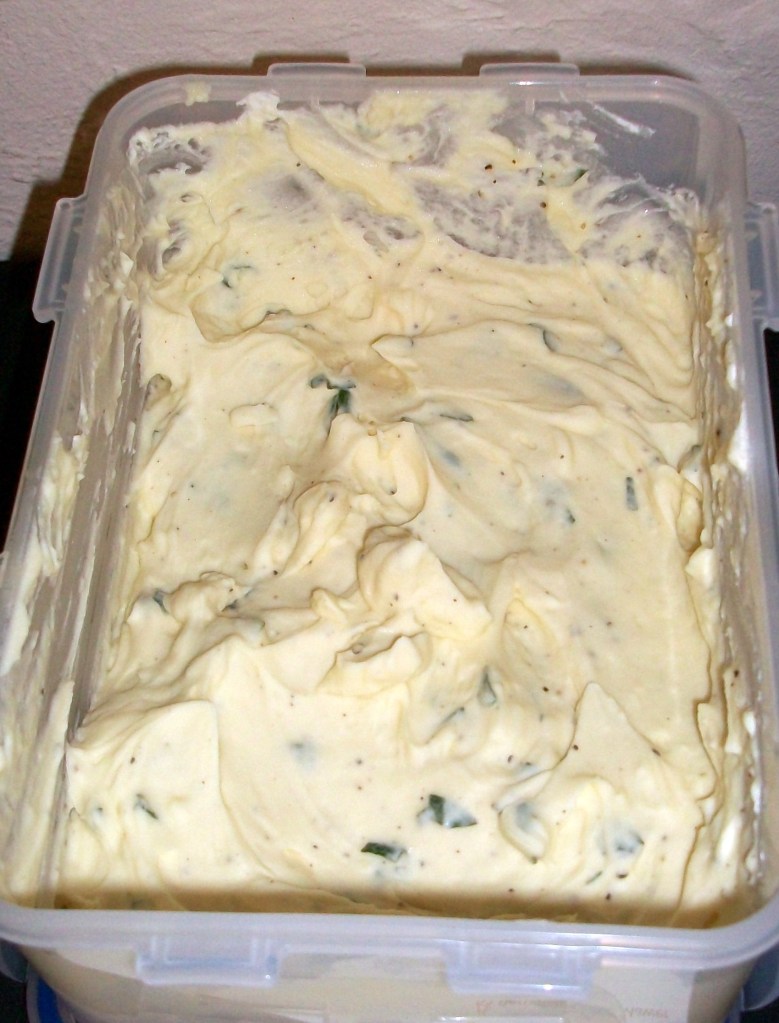 A white chocolate mousse with fresh mint leaves and black pepper. This was some heavy going dessert fayre let me tell you, dense and creamy and highly satisfying. We all agreed that it was good but could have used a little more mint. Good work Tom. 