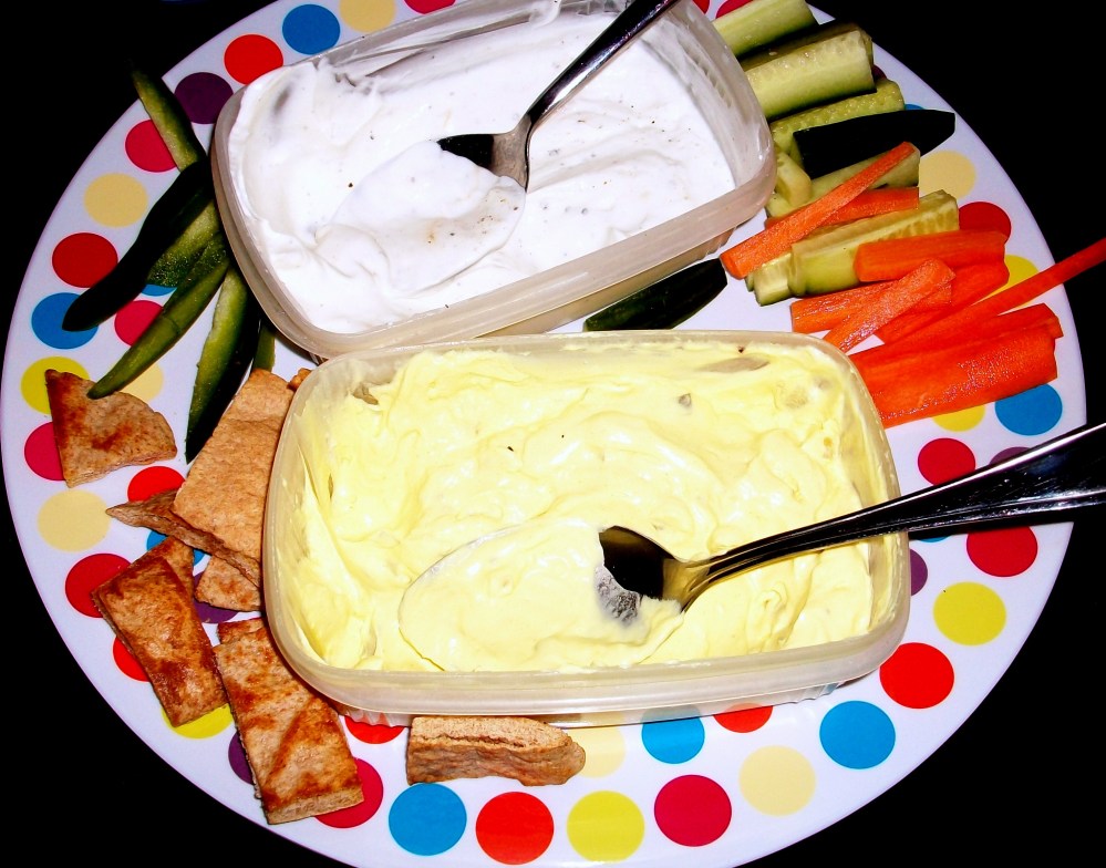 Crudité! Recipe at the end of this post. The mustardy dip was a little pokey but I enjoyed it and the lemony goats cheese although runny was very pleasing, may well have made a good salad dressing.