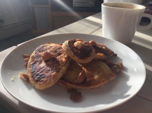 Banana protein pancakes